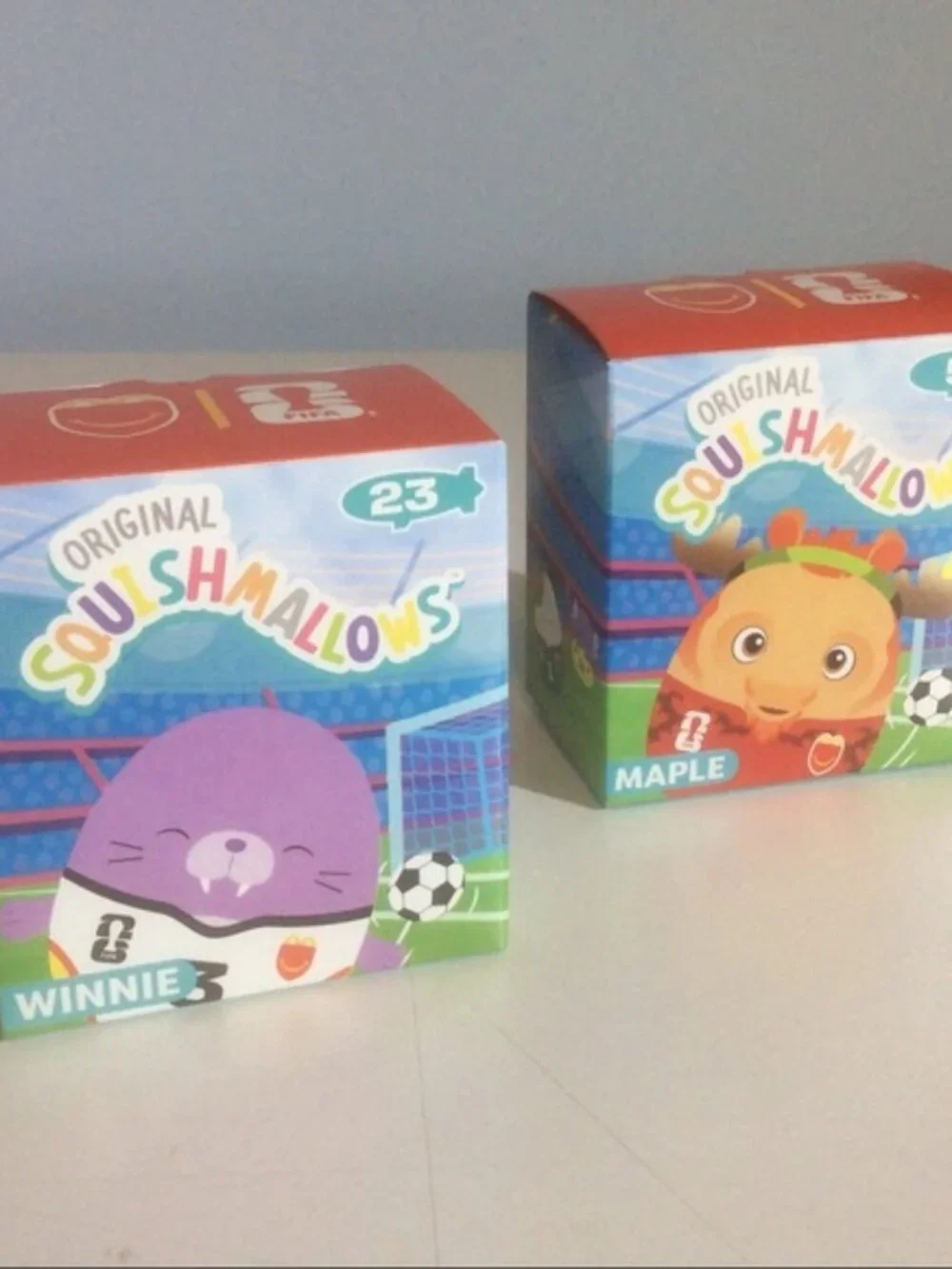 2 FIFA World Cup Soccer Squishmallows McDonald’s Happy Meal Winnie Bennie Plush